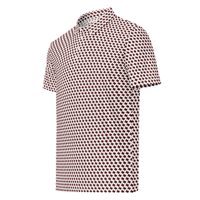 Men’s Fitted State of Texas Polo in Maroon