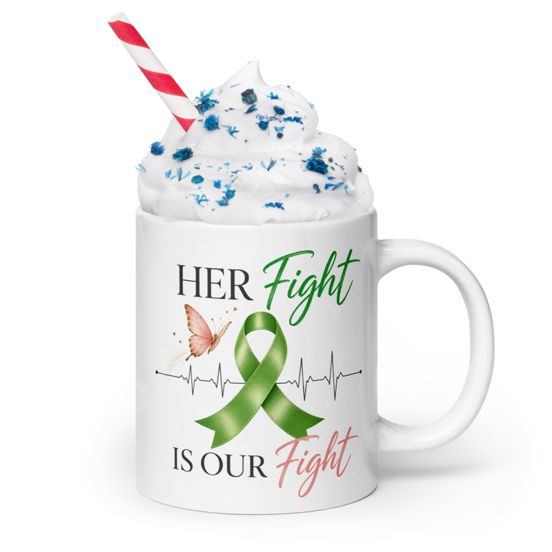 Fight Like Alexis | Her Fight Is Our Fight | White Ceramic Mug – 20 oz, White