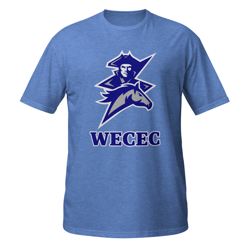 WECEC Short-Sleeve Unisex T-Shirt – XL, Heather Royal