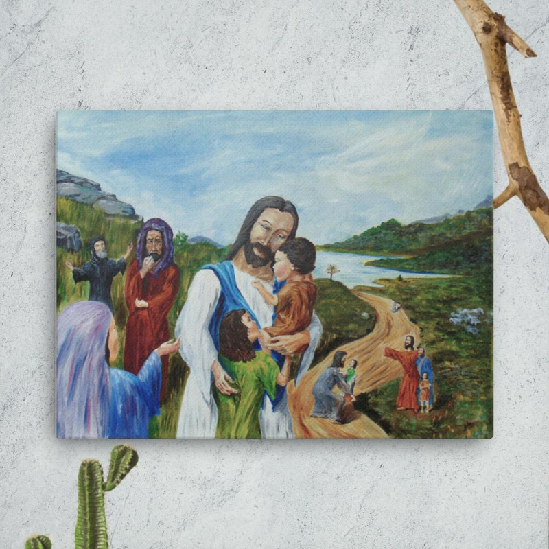 Mark 10:14 Canvas Print