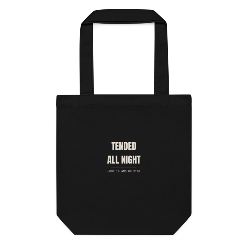 TENDED ALL NIGHT Tote mockup