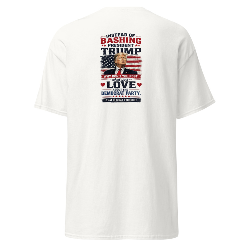 Bashing Trump Unisex classic tee – S, White
