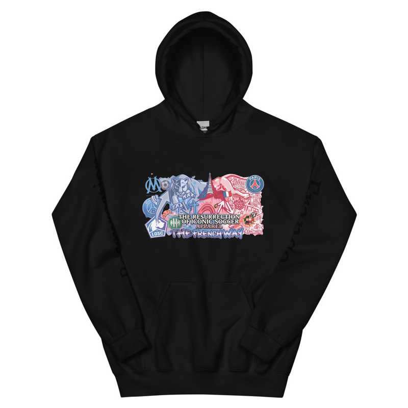 La renaissance du football "The French Way" Premium hoodie – M, Black