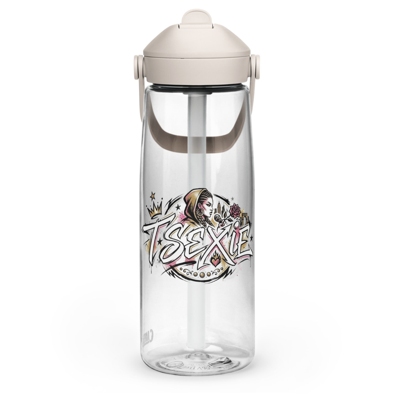T Sexie Flip Straw Water Bottle