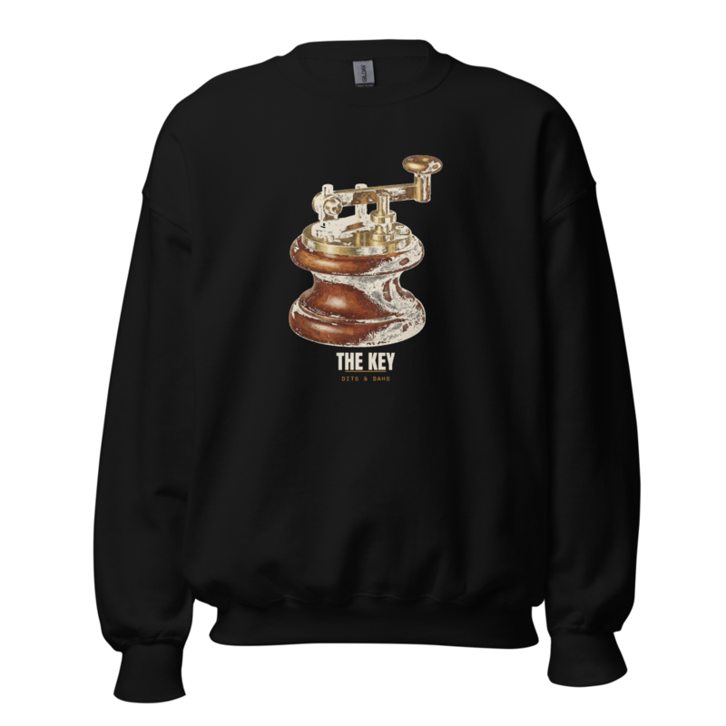 The Key Crewneck — Amateur Radio merch