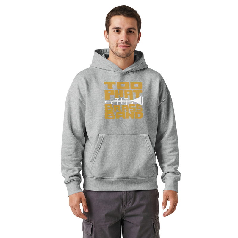 Unisex relaxed mid-weight hooded sweatshirt