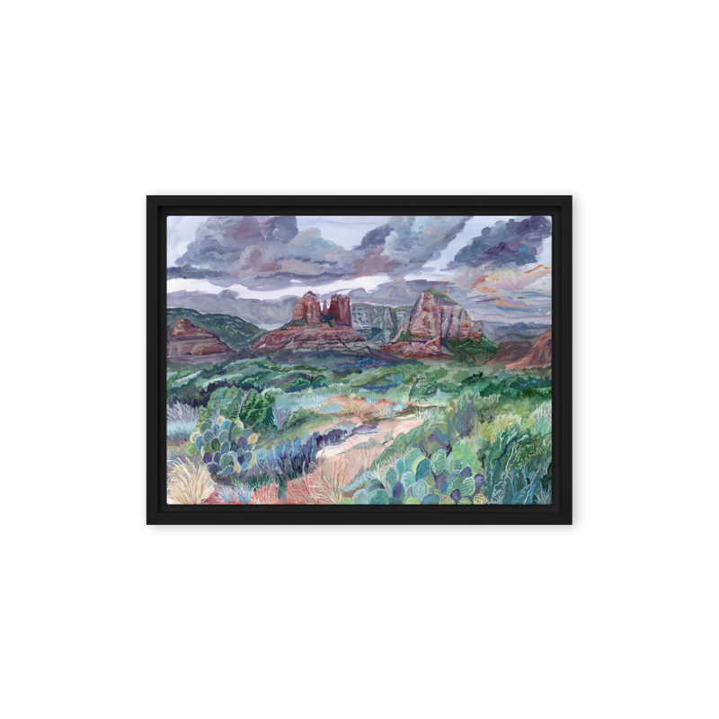 Framed Canvas – 12″×16″, Black