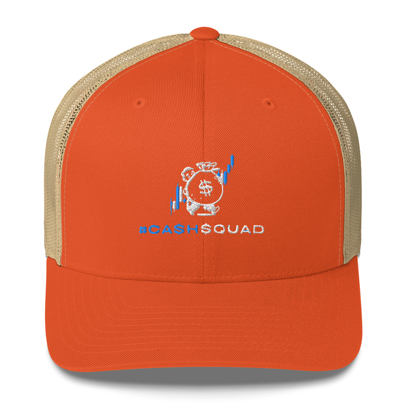 #CashSquad Hat v.1 – One size, Rustic Orange/ Khaki