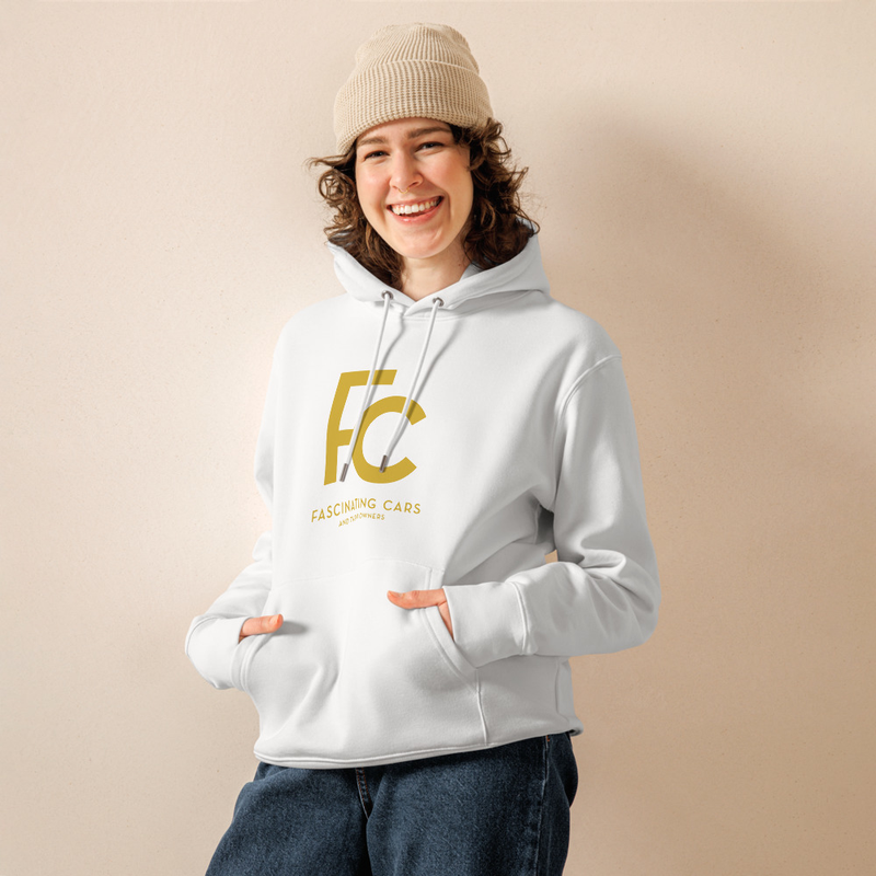 FC Essential Eco Hoodie – Fascinating Cars and Their Owners – S, White