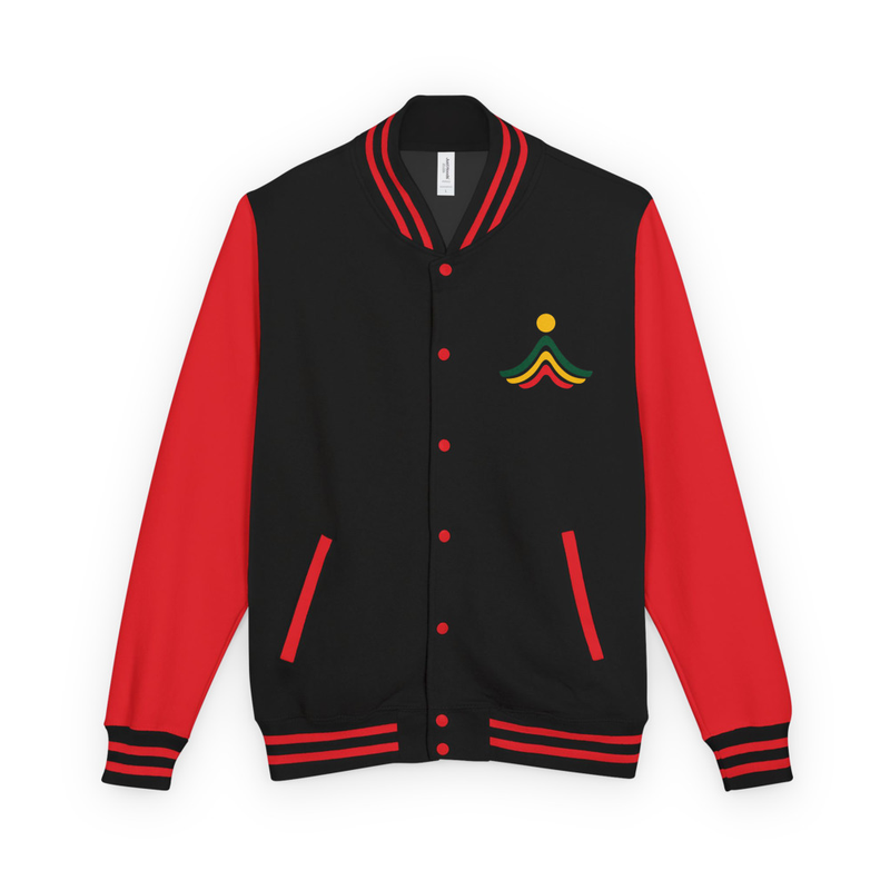 Heavyweight letterman jacket view 2
