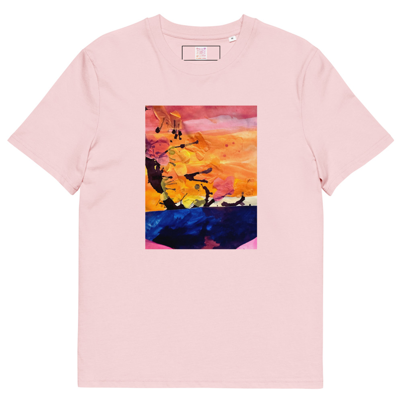 The Cherry Blossom - Unisex organic cotton t-shirt – S, Cotton Pink