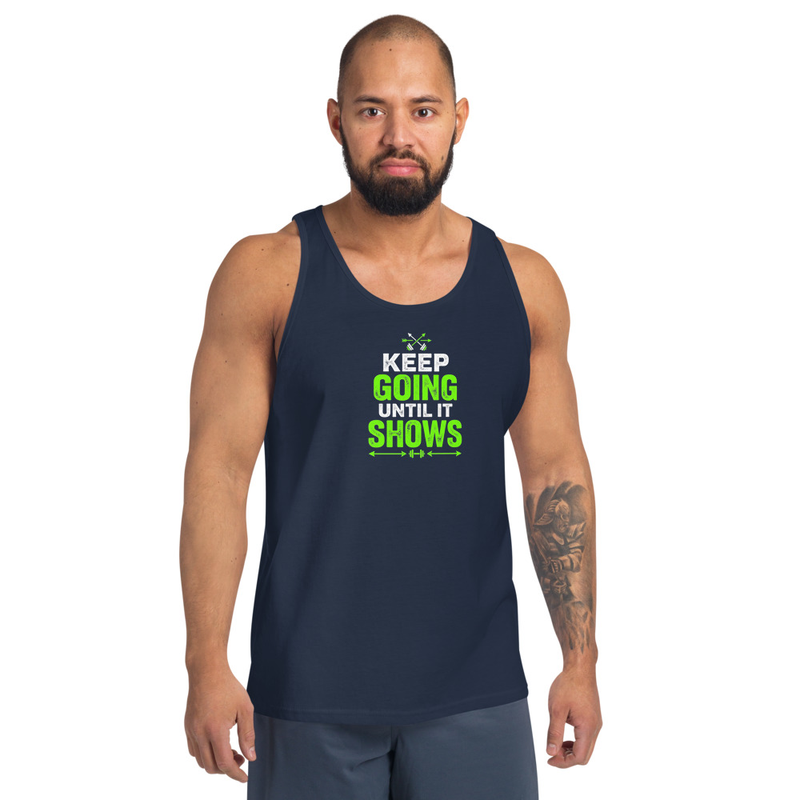 Keep Going Men's Tank Top – XL, Navy