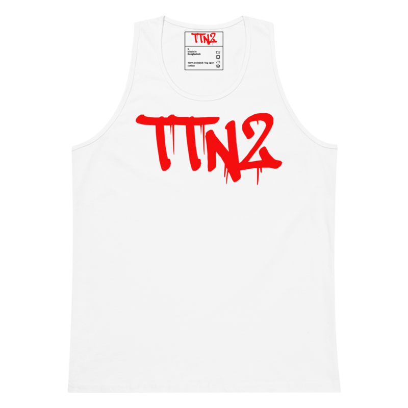 TTN2 RED TXT TANK TOP