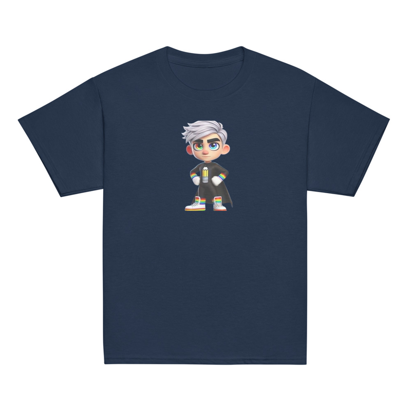 KP Youth classic tee – XS, Navy