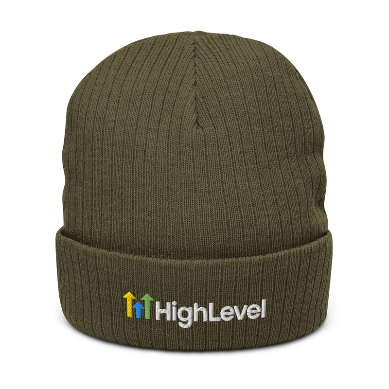 Recycled Cuffed Beanie – One size, Olive