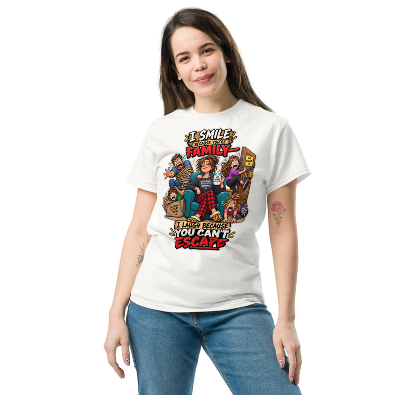 You can't scape - Unisex classic tee – XL, White