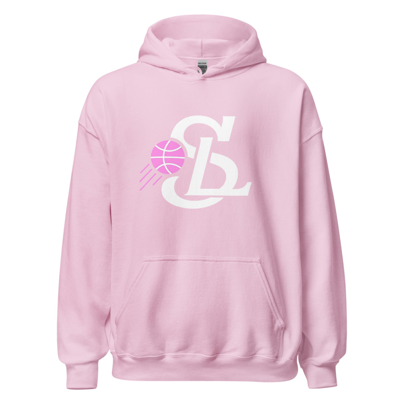 Sloane LaCroix "SL" Signature Hoodie – S, Light Pink