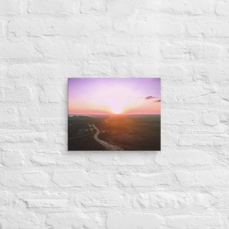 Sunset over the Devils Backbone Canvas Print