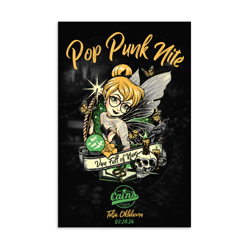 Tinkerbell Pop Punk Nite Poster 11x17