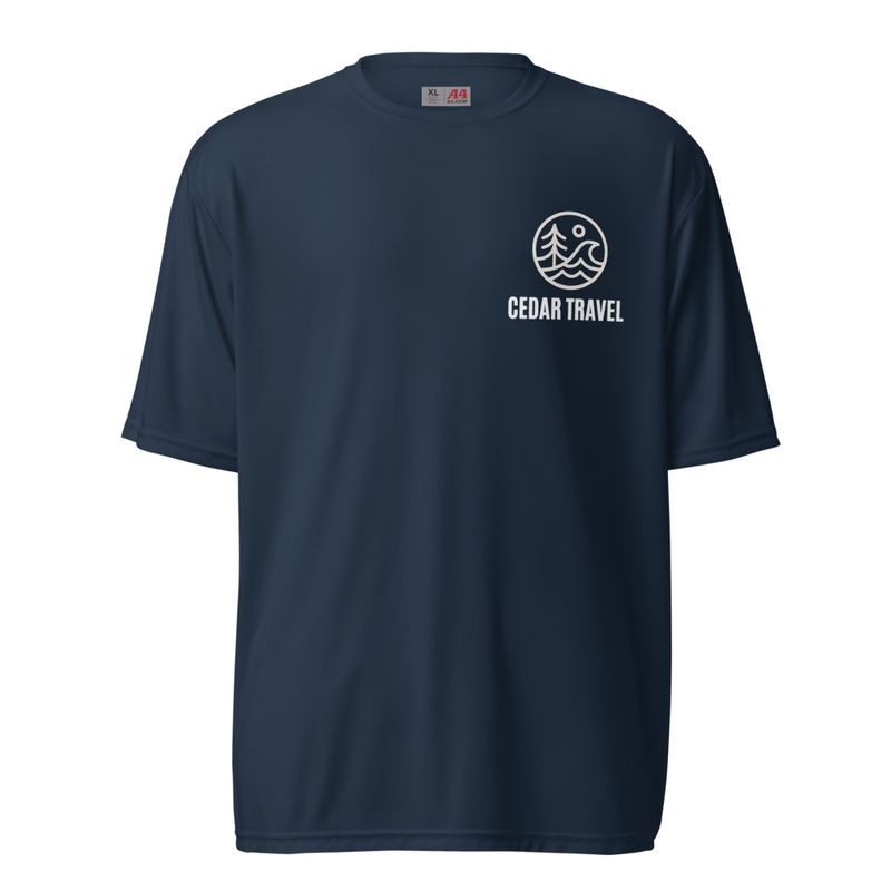 Men's Dry Fit Cedar Logo Shirt – 4XL, Navy