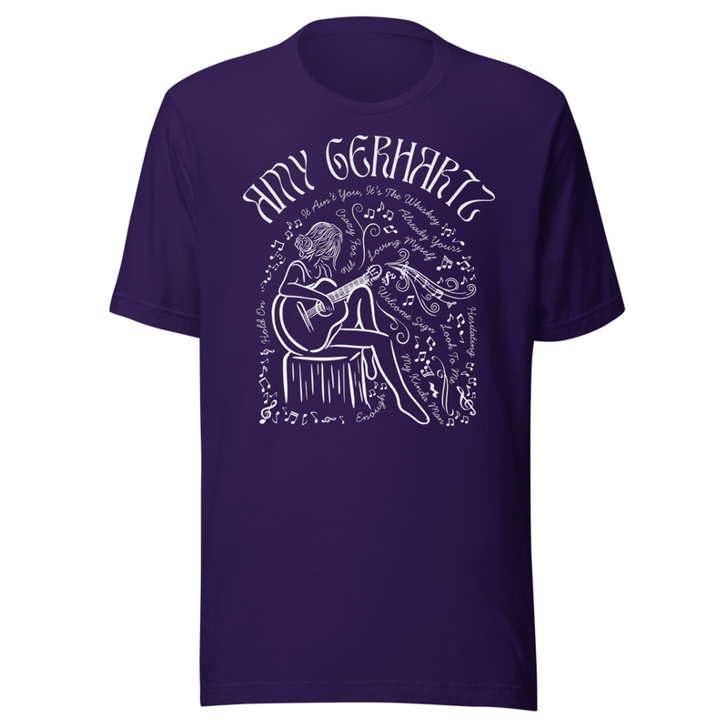 Amy Gerhartz Unisex t-shirt – XS, Team Purple