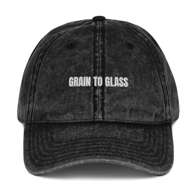 GRAIN TO GLASS Dad Hat mockup