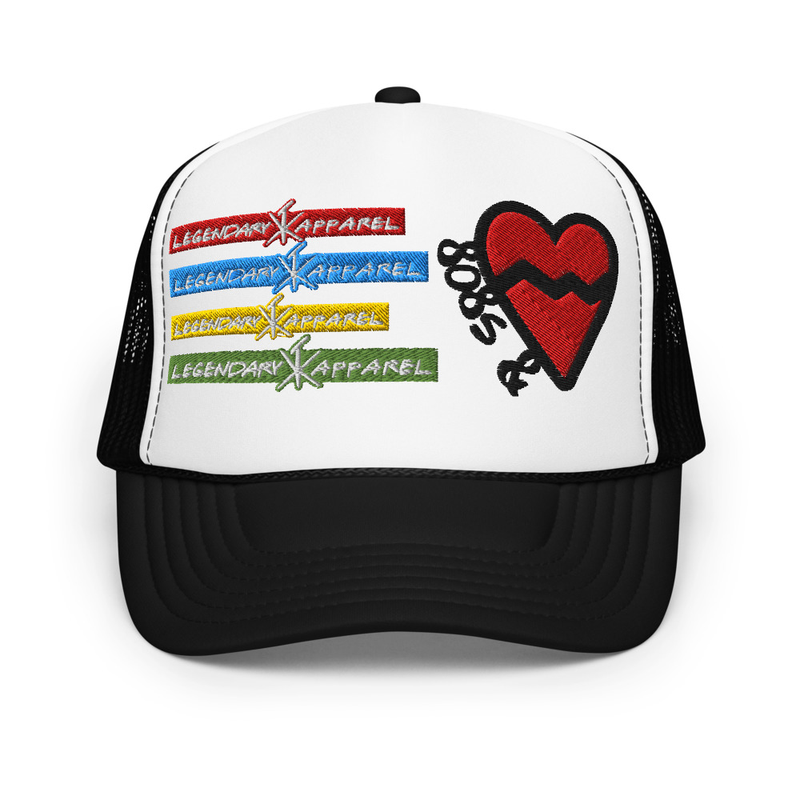 [ heartless </3 ] Trucker – One size, Black / White / Black