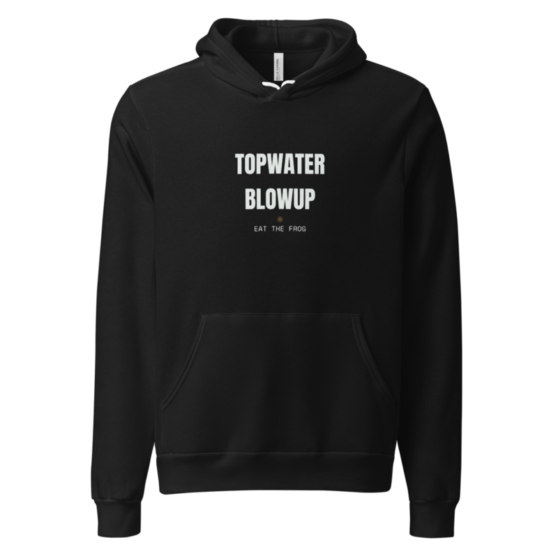TOPWATER BLOWUP Hoodie mockup