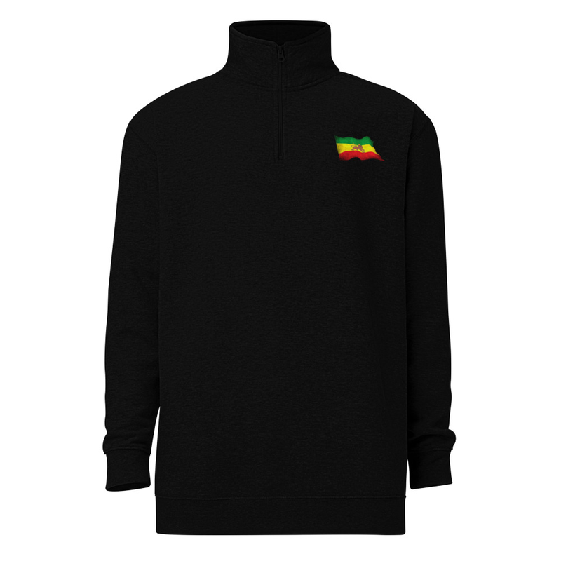 Unisex fleece pullover Emperor Haile Selassie I — Imperial Ethiopia Archival Stamp Tee