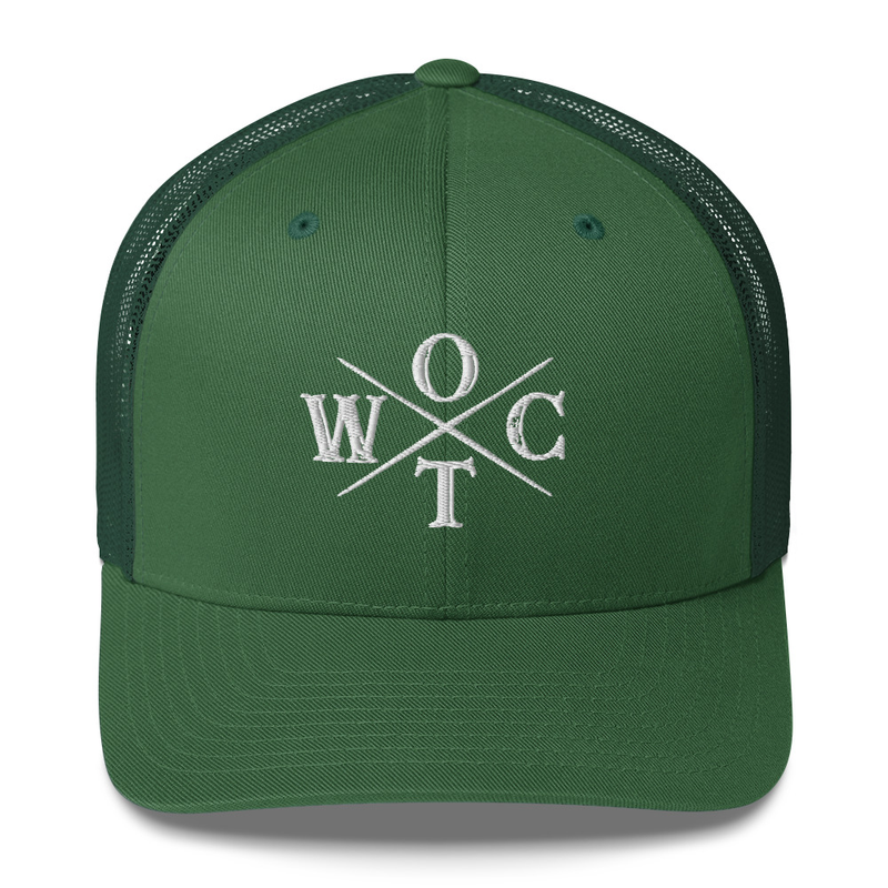 OTWC - Trucker Cap - White Text – One size, Evergreen
