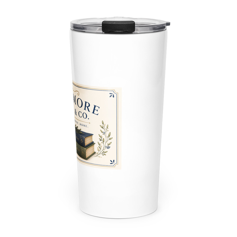 Whitmore Books & Co Tapered stainless steel tumbler
