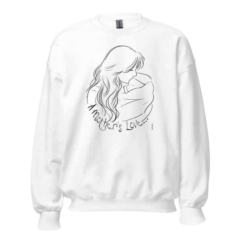 A Mother's Love (Black Writing) Gildan Unisex Sweatshirt