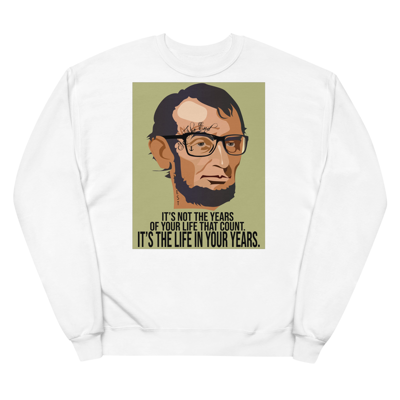 Punk Gothic - Abraham Lincoln - Tattoos Unisex fleece sweatshirt