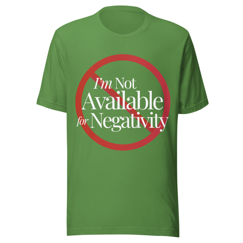 Not Available for Negativity - Light Tone – S, Leaf