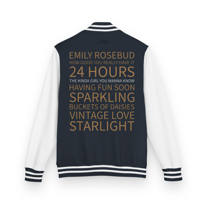 Emily Rosebud Letterman Jacket