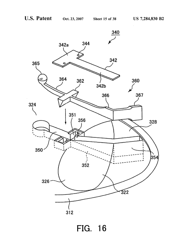 Patent US7284830 - Harmony of Interlocking Gears - default