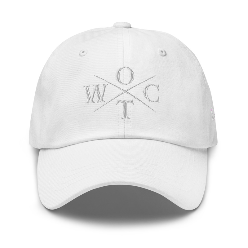 OTWC - Dad Hat - White Text – One size, White