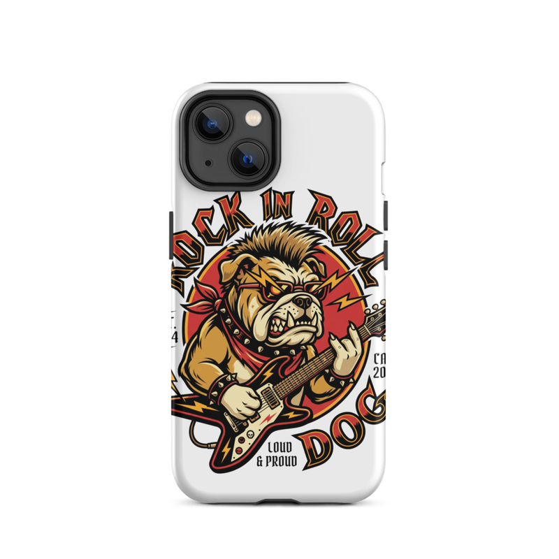 Tough Case for iPhone®: Rock N Roll Dog – iPhone 14, Matte