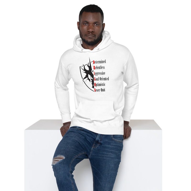 Anagram White Unisex Hoodie