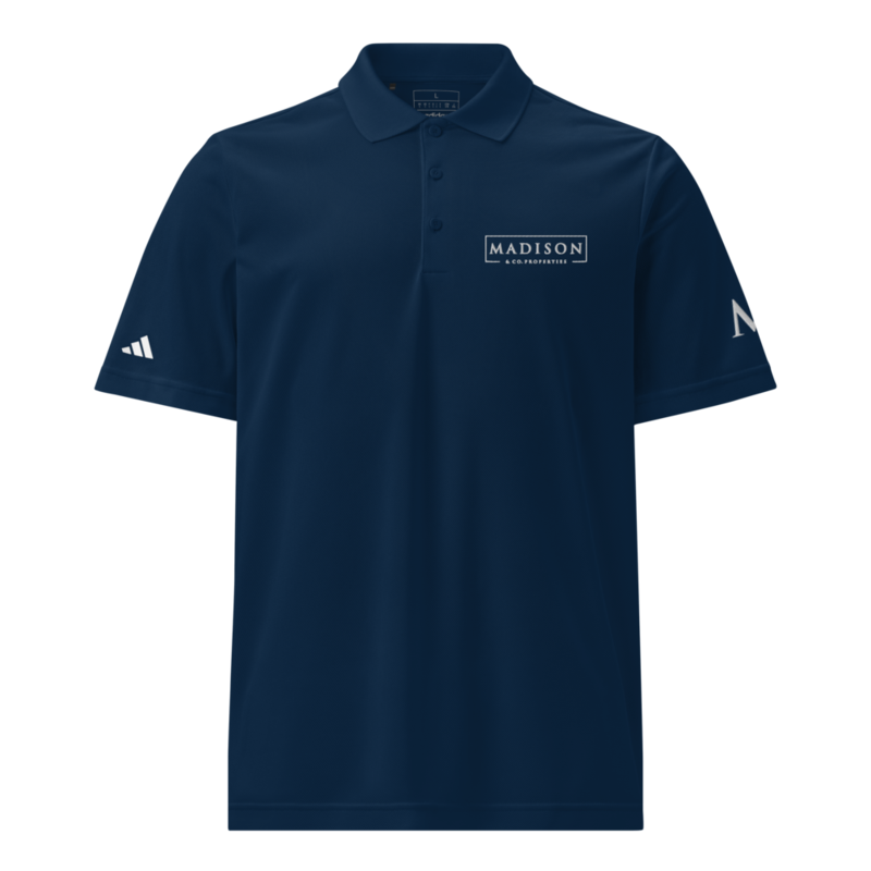 Men’s Madison Embroidered Polo – XL, Collegiate Navy
