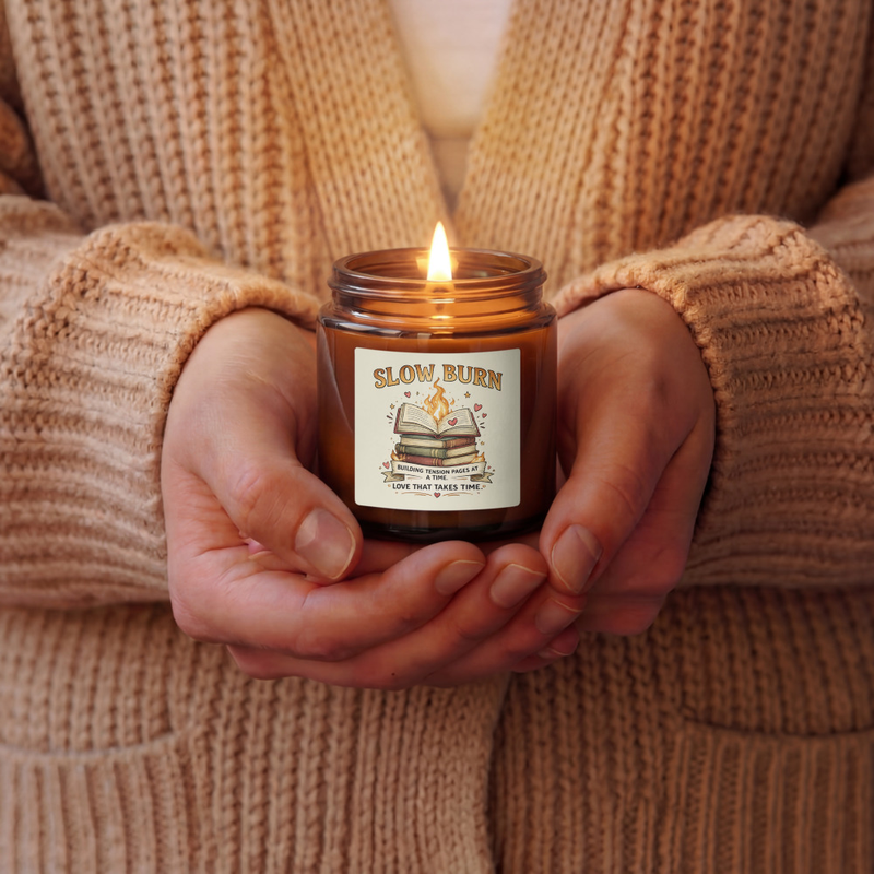Slow Burn Amber jar soy candle