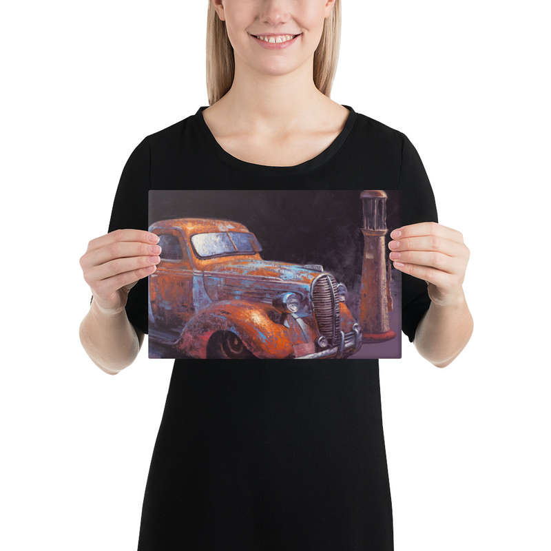 38 Fat Fender Ford - Fine Art Canvas Print – Image 2