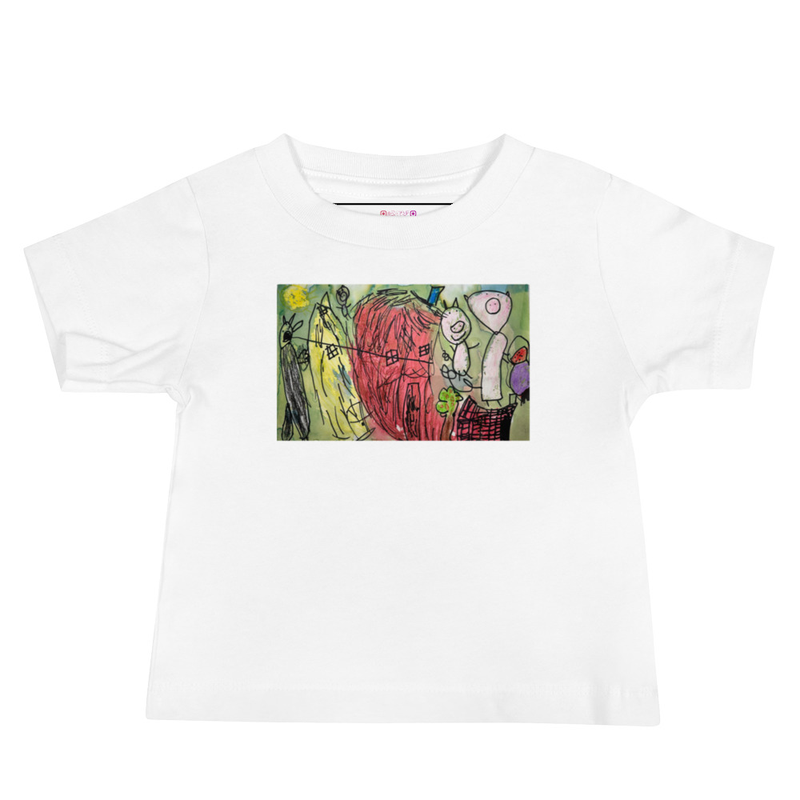 Three Little Pigs - Baby Tee – 6-12m, White