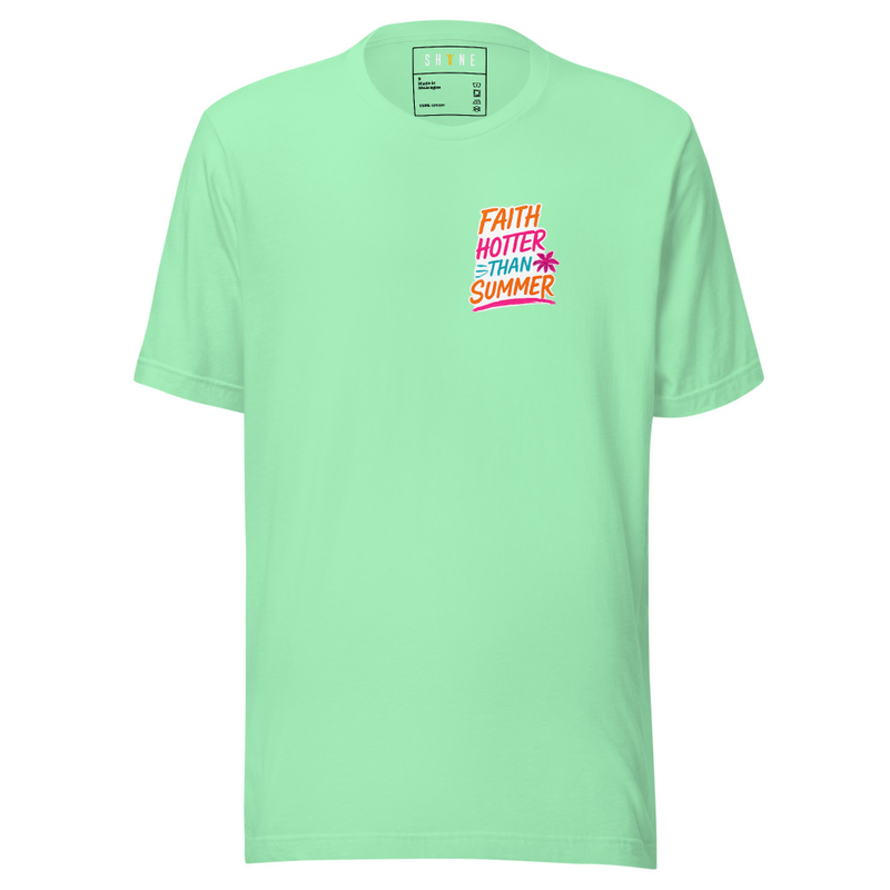 Faith of Summer T-shirt – S, Mint
