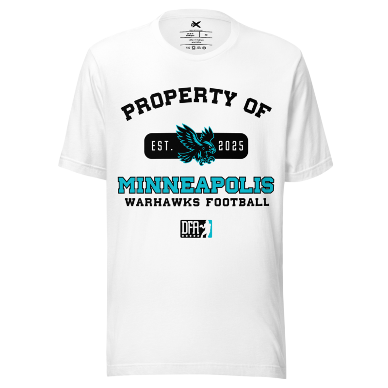 Minneapolis Warhawks - Property Tee – 2XL, White