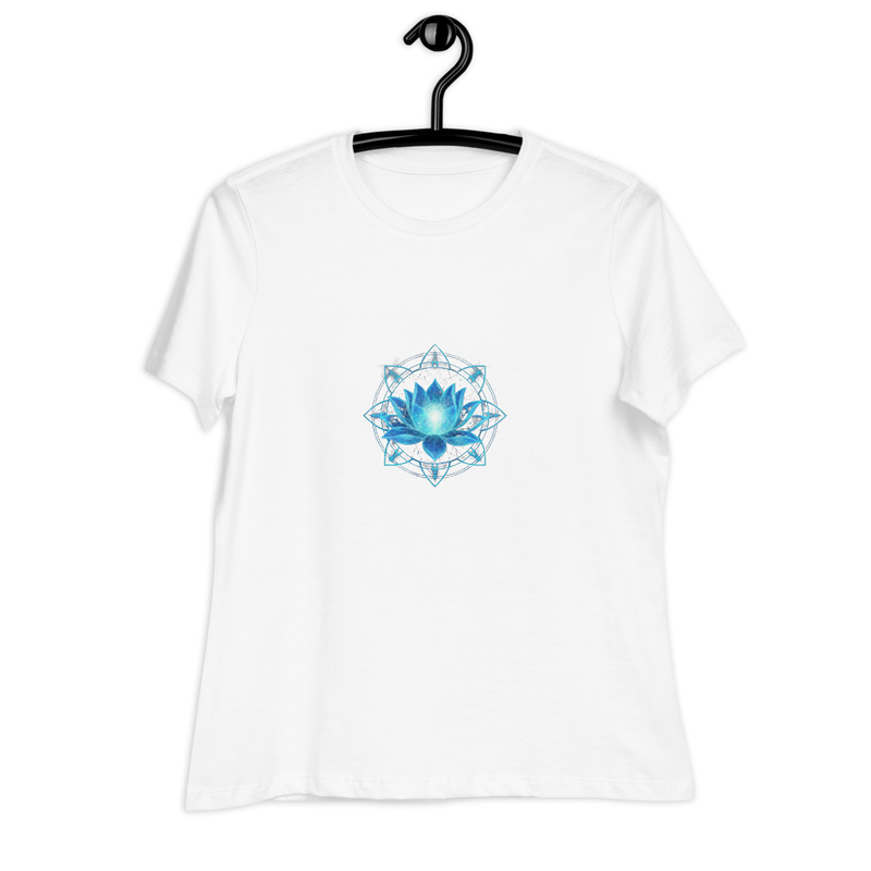 Data Lotus Women's Relaxed T-Shirt – XL, White