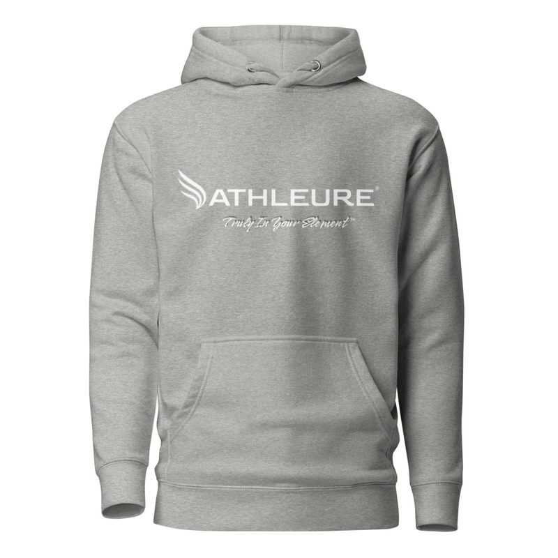 ATHLEURE® - Unisex Hoodie – S, Carbon Grey