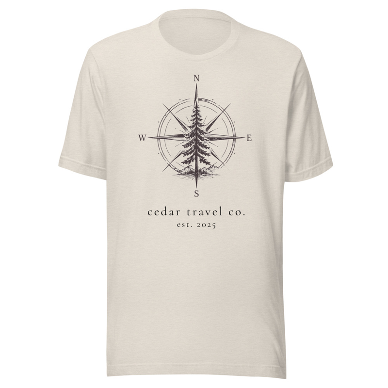 Cedar Compass Tee – 2XL, Heather Dust