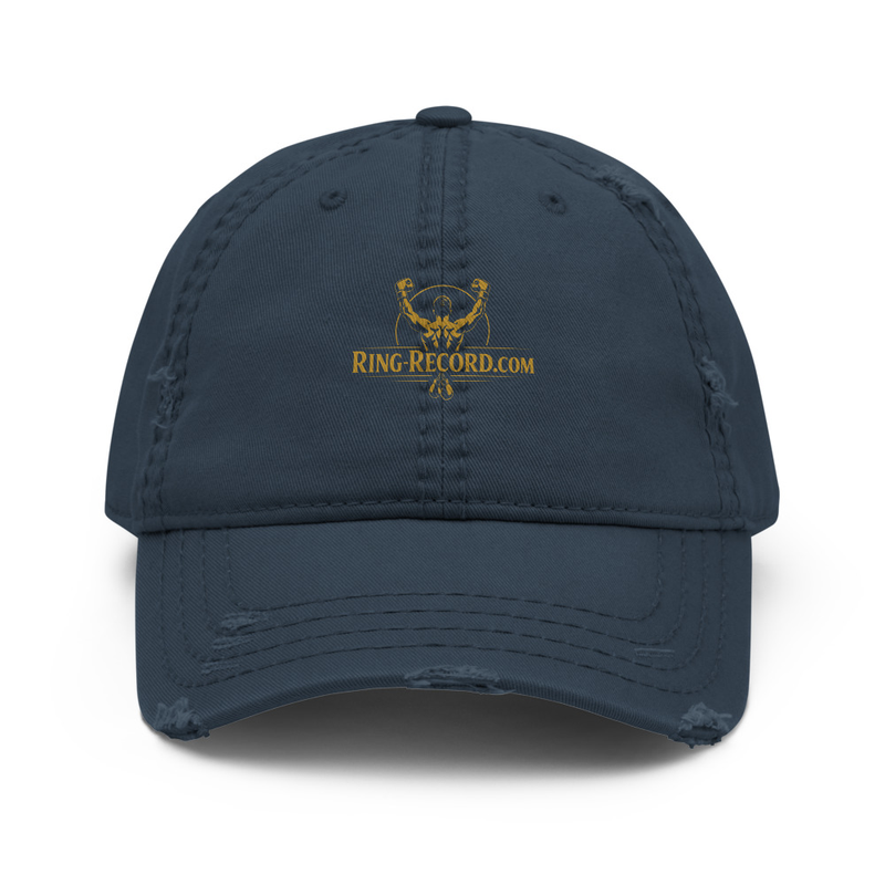 Ring-Record.com Distressed Dad Hat