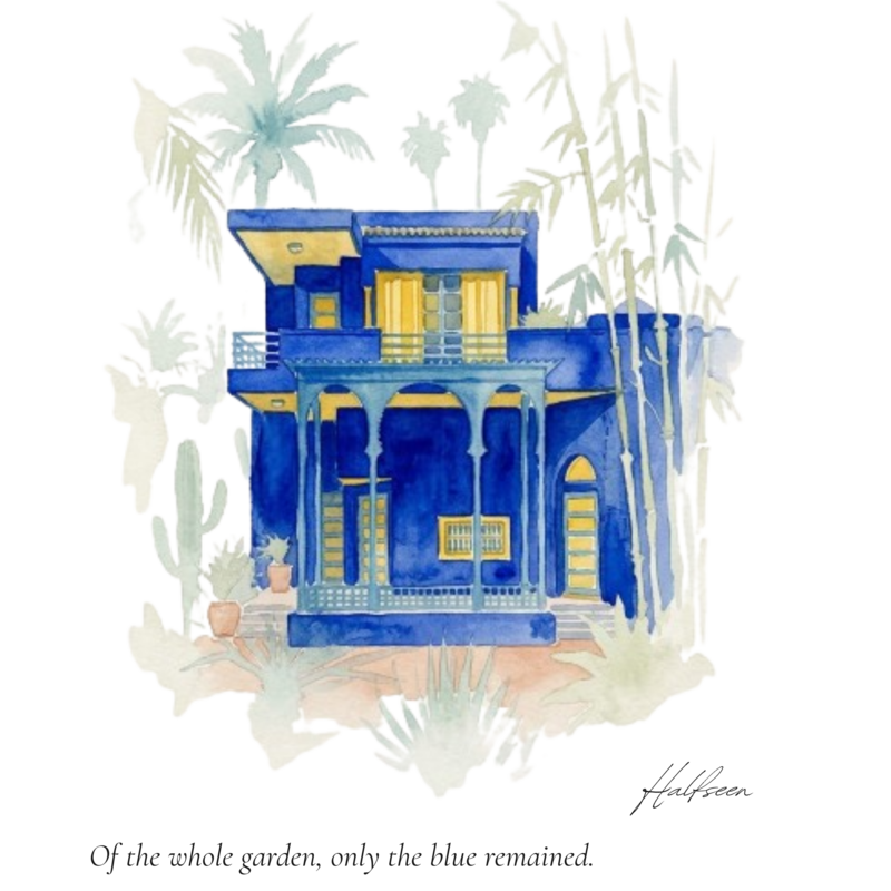 The Blue Garden — illustrationBack